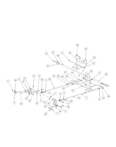 Brake Assembly Diagram and Parts List for M60-KH 53AB5BAX150-25-HP Cub Cadet Lawn Tractor